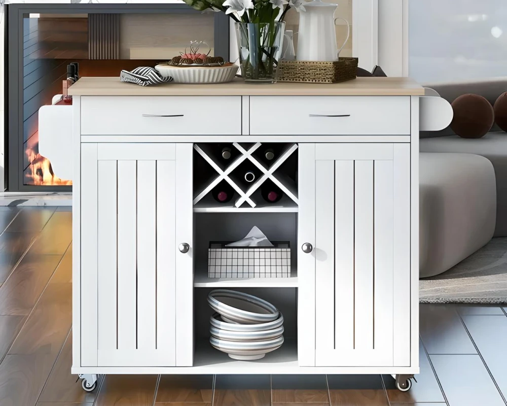 small round kitchen island
