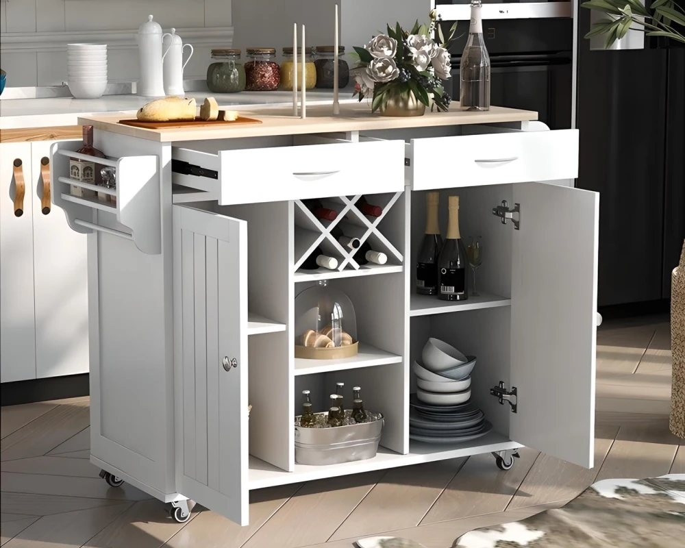 kitchen storage with wheels