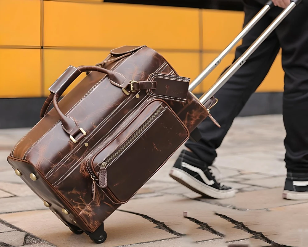 men's luggage with wheels